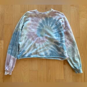 Dex Cropped Tie-Dye Sweatshirt